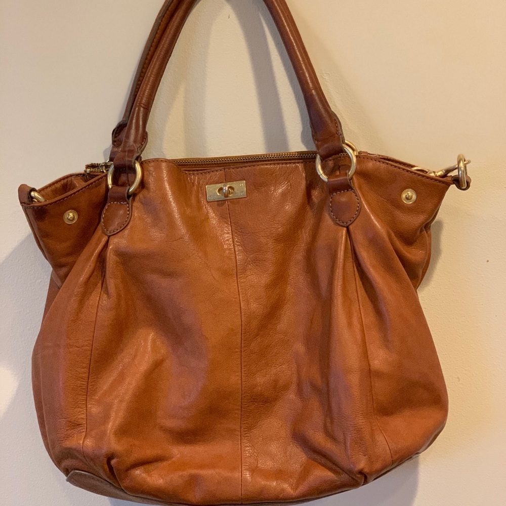 J Crew large leather purse